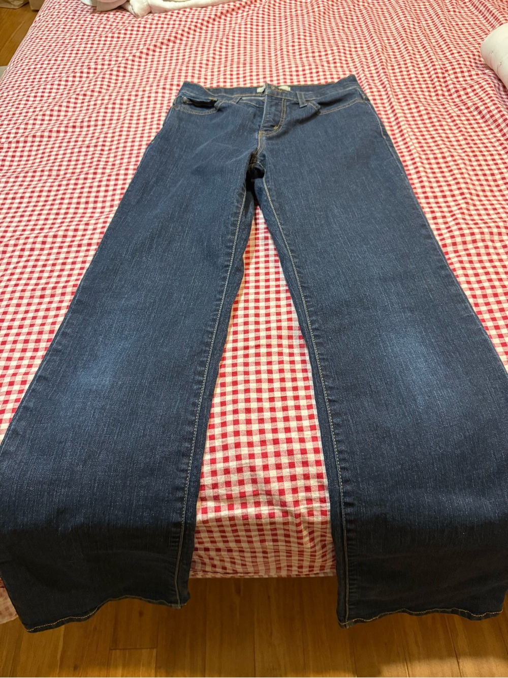 Levi's Dark Blue Boot-Cut Jeans for Women, 29 waist/34 length